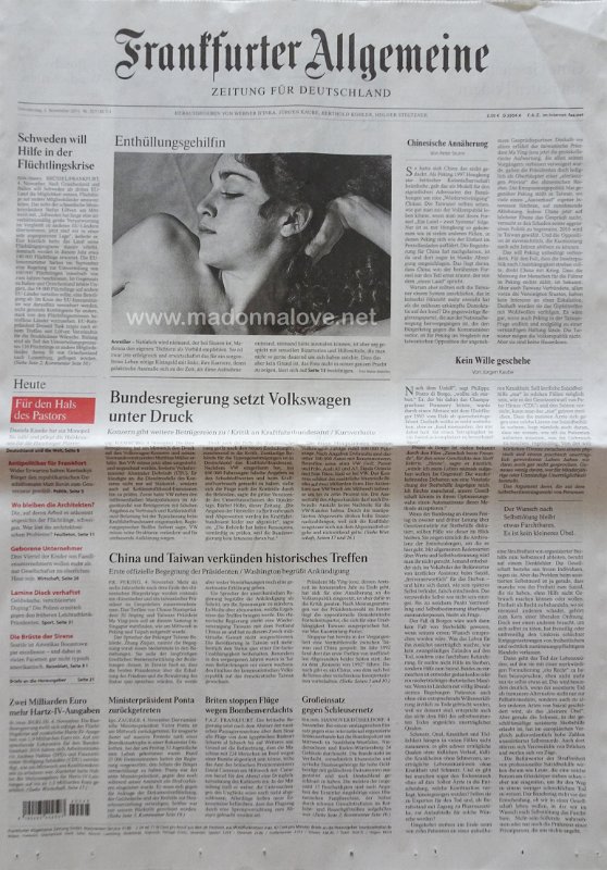 Frankfurter Allgemeine - 5 November 2015 - Germany
