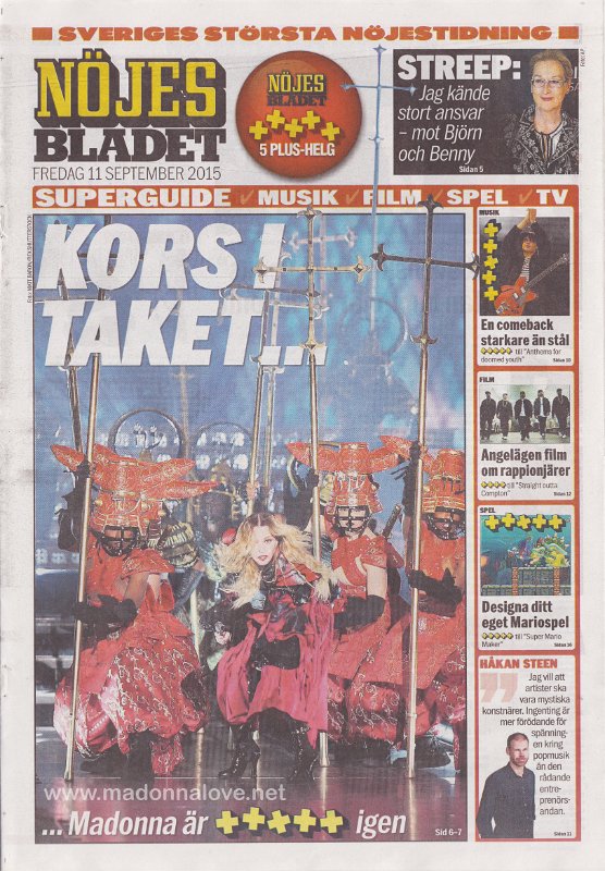 Nojes Bladet - 11 September 2015 - Sweden