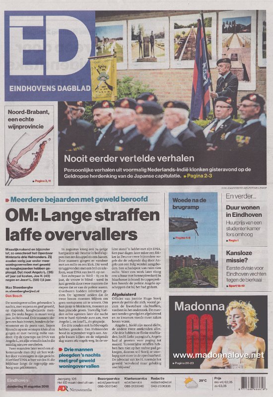 Eindhovens Dagblad - 16 August 2018 - Holland