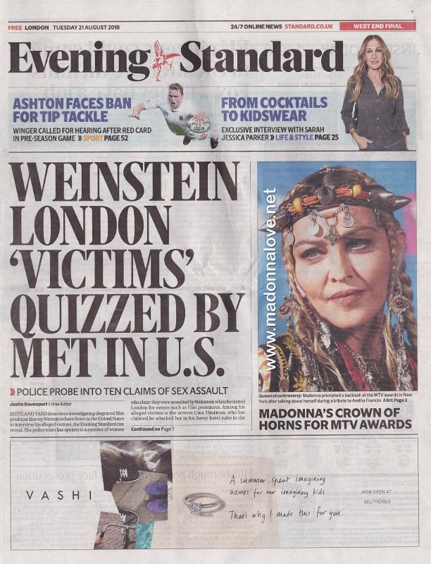 Evening Standard - 21 August 2018 - UK