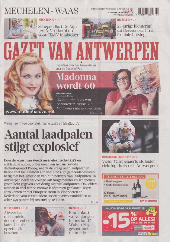 Gazet van Antwerpen - 14 & 15 August 2018 - Belgium