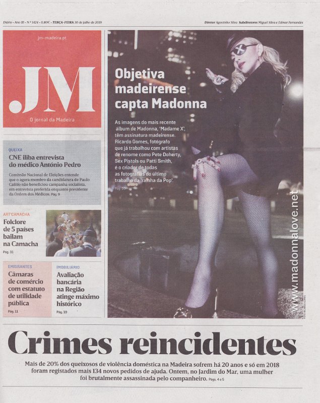 Jornal da Madeira - 30 July 2019 - Portugal