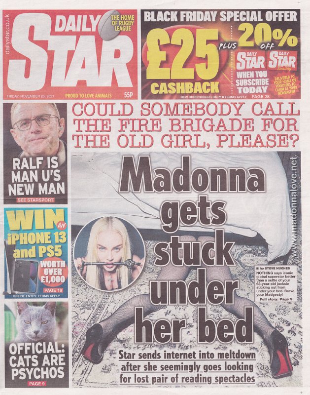 Daily Star - 26 November 2021 - UK