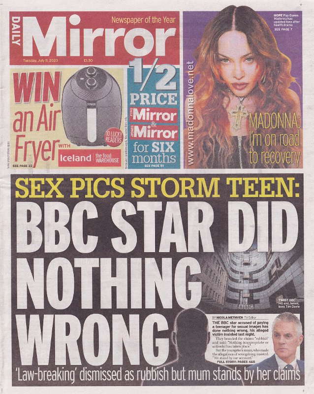 Daily Mirror - 11 July 2023 - UK