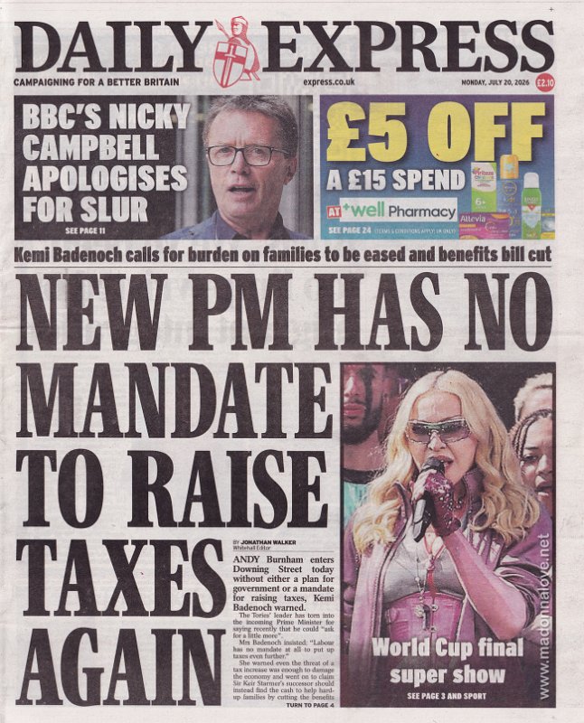 Daily Express - 20 July 2026 - UK
